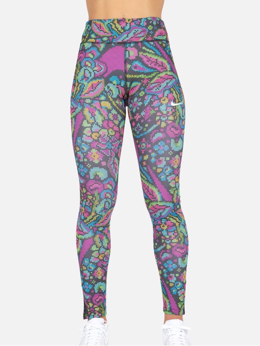 Nike Fast Women's Running Tights in pixilated purple floral M style: #BV2912-010